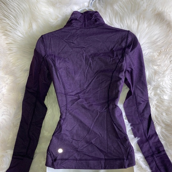 LULULEMON Dark Purple Precision Asymmetrical Zip Jacket 6 - Picture 16 of 16